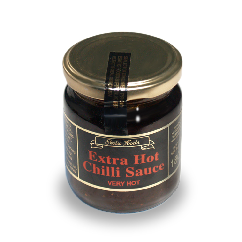 Exotic Foods Extra Hot Chilli Sauce 180g Jar