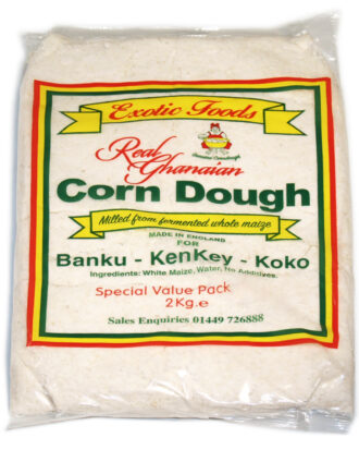 Exotic Foods Traditional Ghanaian Corn Dough (4 x 2kg) - Retail Box